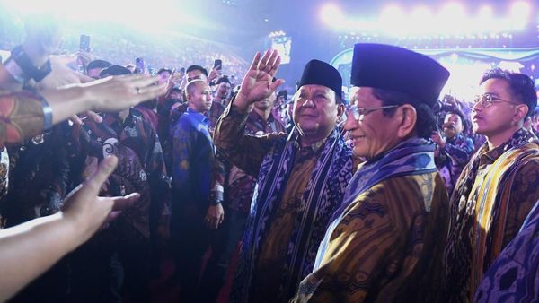 Potret Prabowo Hadiri Perayaan Natal Nasional 2024 di Indonesia Arena