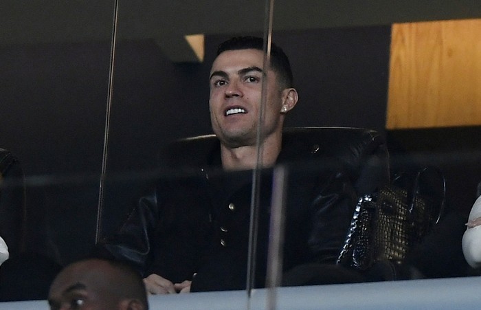 Soccer Football - Saudi Pro League - Al Nassr v Al Sadd - Al Awwal Park, Riyadh, Saudi Arabia - December 2, 2024 Al Nassr's Cristiano Ronaldo is seen in the stands REUTERS/Stringer