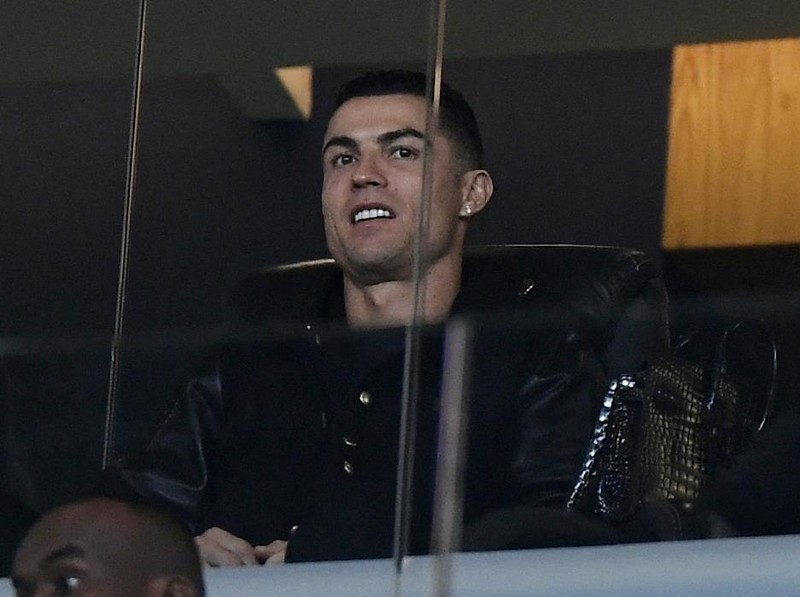 Soccer Football - Saudi Pro League - Al Nassr v Al Sadd - Al Awwal Park, Riyadh, Saudi Arabia - December 2, 2024 Al Nassr's Cristiano Ronaldo is seen in the stands REUTERS/Stringer