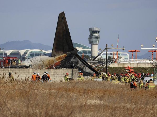 Potret Puing Jeju Air yang Kecelakaan, Hanya Sisa Ekor Pesawat