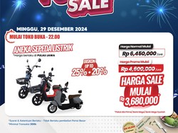 Beli Sepeda Listrik di Transmart Full Day Sale Diskonnya Gede Banget!