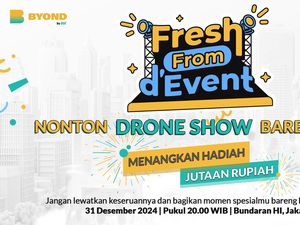Saksikan Drone Show Kirana Jakarta di Bundaran HI Bareng BYOND by BSI!