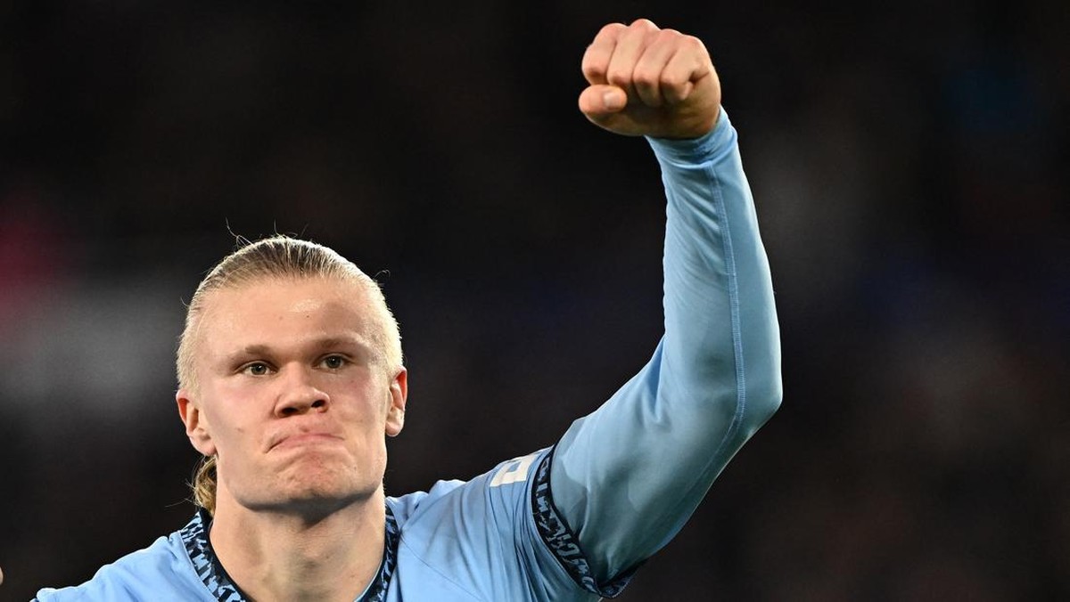 Erling Haaland baru saja jadi ayah (REUTERS/Dylan Martinez)