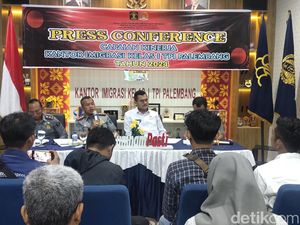 6 WNA Dideportasi Kantor Imigrasi Palembang Selama 2024