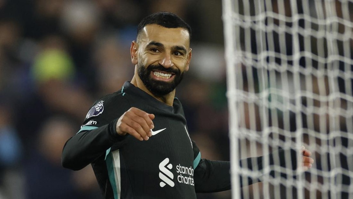 Striker Liverpool, Mohamed Salah. (Foto: Action Images via Reuters/Peter Cziborra)