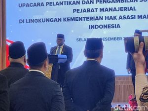 MenHAM Lantik 56 Pegawai, Ingatkan Sanksi Pencopotan Jika Terlibat Judol