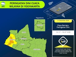 Peringatan Dini Cuaca DIY Siang Ini: Potensi Hujan Lebat di Kulon Progo