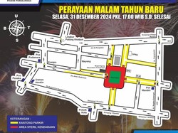 Perayaan Tahun Baru di Alun-alun Purbalingga, Sejumlah Jalan Ditutup