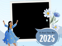 57+ Twibbon Tahun Baru 2025 Terbaru, Banyak Desain Unik Loh!