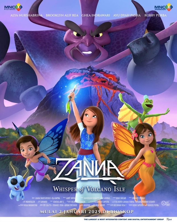 Film Indonesia Zanna: Whisper of Volcano Isle (2025)/ Foto: MNC Animation