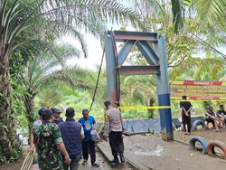 Penyebab Jembatan Gantung di Lubuklinggau Putus gegara Kelebihan Beban