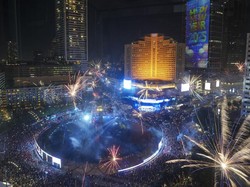 Bundaran HI Jakarta Jadi Pusat Perayaan Tahun Baru 2026, Video Mapping di Monas