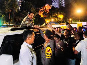 Potret Kapolri Bertemu Prabowo di Bundaran HI Saat Cek Pengamanan Tahun Baru