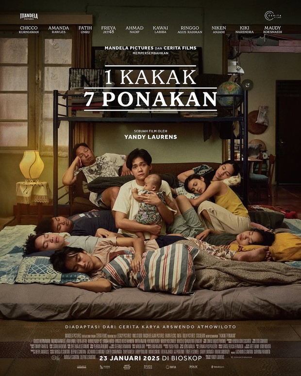 Film Indonesia 1 Kakak 7 Ponakan (2025)/ Foto: Mandela Pictures