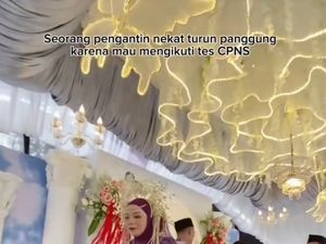 Pengantin Viral, Masih Pakai Kebaya Pernikahan Ikut Tes SKB CPNS Pengantin Viral, Masih Pakai Kebaya Pernikahan Ikut Tes SKB CPNS