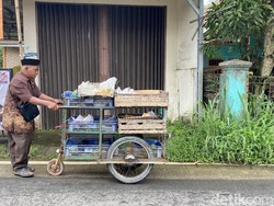 Kisah Karmi, Pejuang Keluarga di Balik Gerobak Sayur