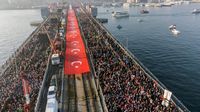 Tahun Baru 2025, Warga Turki Gelar Unjuk Rasa Stop Genosida di Gaza