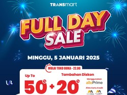 Tahun Baru Cari yang Baru! Besok Serbu Transmart Full Day Sale Diskon 50% + 20%
