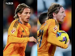 Luka Modric masuk di menit ke-80 dan bikin gol penyama skor lima menit berselang. Foto: dok. Internet/X (Twitter)