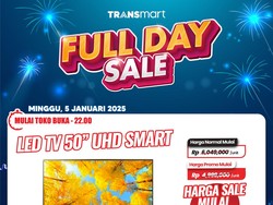 TV LED 65 UHD Smart TV di Transmart Full Day Sale Diskon Rp 3,9 Juta