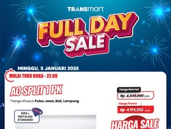 AC Split 1/2 PK Transmart Full Day Sale Diskon Rp1 Jutaan