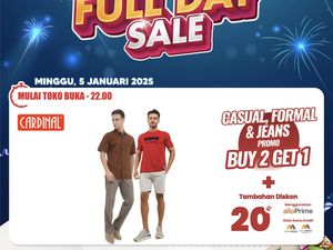 Aneka Baju Kasual Pria Diskon Melimpah di Transmart Full Day Sale