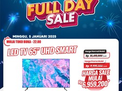 Transmart Full Day Sale! Smart TV 65 Inch Mulai dari Rp 6,9 Juta