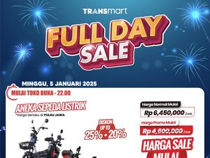 Sepeda Listrik di Transmart Full Day Sale Diskon Terus!