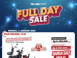 Sepeda Listrik di Transmart Full Day Sale Diskon Terus!
