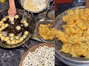 Unik, Pedagang Kaki Lima Ini Jual Bunga Daisy Goreng Unik, Pedagang Kaki Lima Ini Jual Bunga Daisy Goreng