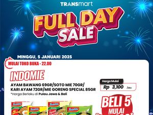 Belanja Mie Instan Lebih Hemat di Transmart Full Day Sale, Ayo Serbu