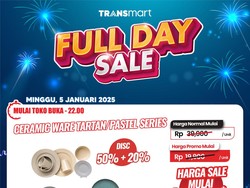 Ada Diskon Gede-gedean untuk Piring dan Gelas Cantik di Transmart Full Day Sale