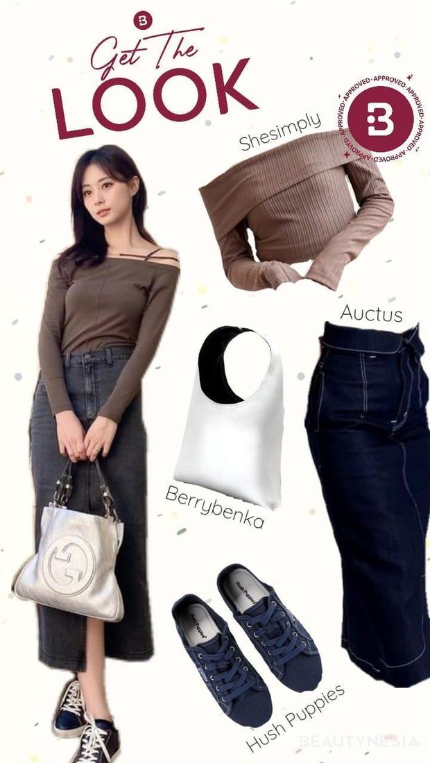 Get The Look: Inspirasi Outfit Off-Shoulder yang Casual ala Tzuyu TWICE