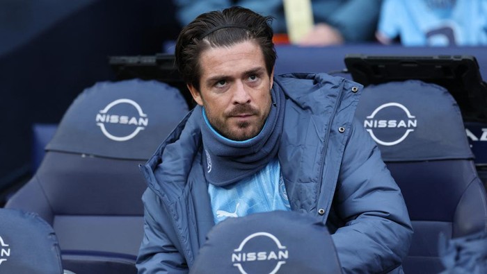 Soccer Football - Premier League - Manchester City v West Ham United - Etihad Stadium, Manchester, Britain - January 4, 2025 Manchester Citys Jack Grealish before the match REUTERS/Phil Noble EDITORIAL USE ONLY. NO USE WITH UNAUTHORIZED AUDIO, VIDEO, DATA, FIXTURE LISTS, CLUB/LEAGUE LOGOS OR LIVE SERVICES. ONLINE IN-MATCH USE LIMITED TO 120 IMAGES, NO VIDEO EMULATION. NO USE IN BETTING, GAMES OR SINGLE CLUB/LEAGUE/PLAYER PUBLICATIONS. PLEASE CONTACT YOUR ACCOUNT REPRESENTATIVE FOR FURTHER DETAILS..