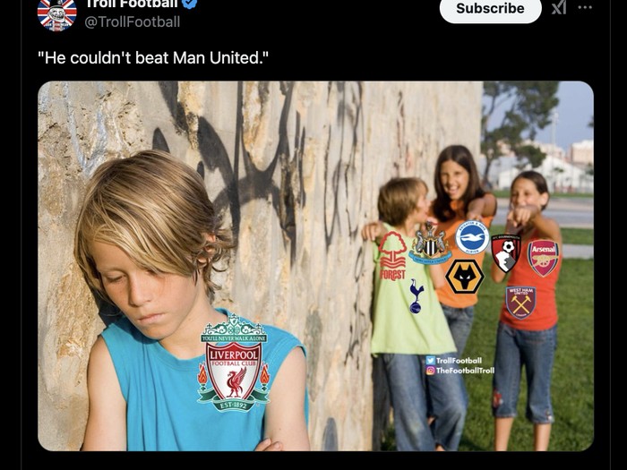 Meme Liverpool vs MU