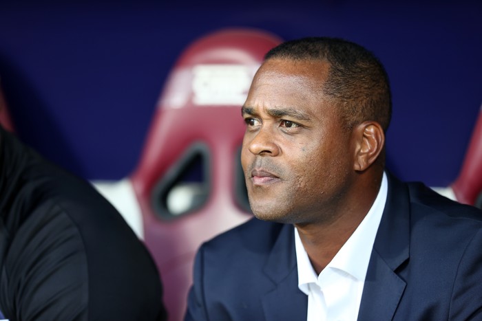 CLUJ, ROMANIA - JULY 27: Patrick Kluivert, head coach of Adana Demirspor follows the UEFA Europa Conference League Second Qualifying Round match between CFR Cluj and Adana Demirspor at Dr Constantin Radulescu Stadium in Cluj, Romania on July 27, 2023. (Photo by Eren Bozkurt/Anadolu Agency via Getty Images)