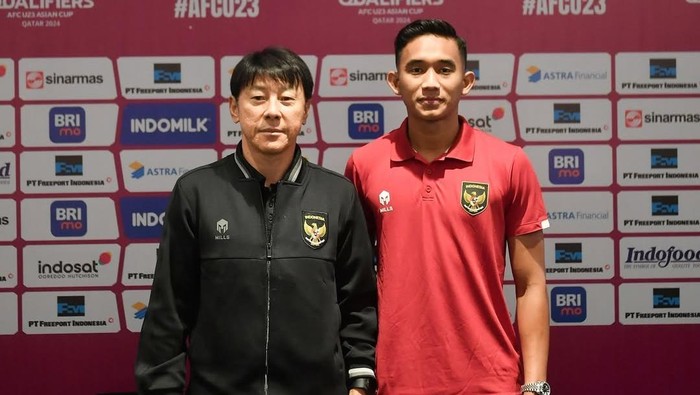Rizky Ridho dan Shin Tae-yong