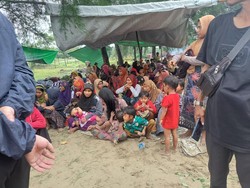 Ditolak Malaysia, 264 Warga Rohingya Mendarat di Aceh Timur