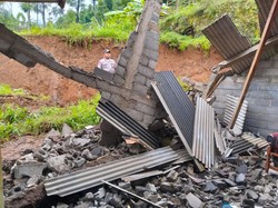 Rumah Warga Lereng Merbabu Boyolali Rusak Parah Tertimpa Longsor
