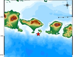Gempa M 4,2 Guncang Kuta Selatan Akibat Deformasi Lempeng Indo-Australia