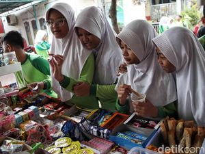 Potret Kantin Sekolah Tetap Ramai Meski Ada Makanan Bergizi Gratis