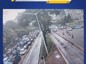 Titik-titik Kepadatan Lalin di Arteri Jakarta Pagi Ini
