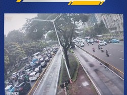 Titik-titik Kepadatan Lalin di Arteri Jakarta Pagi Ini