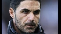 Manajer Arsenal Mikel Arteta diledek sebagai penjaja musim depan, bakal kembali jualan janji meraih gelar pada musim berikutnya. Foto: dok. Internet/X (Twitter)