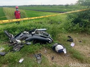 Detik-detik Bus Murni Jaya Terguling di Kulon Progo, Sempat Tabrak Motor Petani