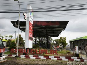 Detik-detik Mobil Terbakar di SPBU Cuplik Sukoharjo, Sempat Ada Ledakan