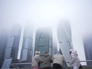 Suasana Kota Moskow Diselimuti Kabut Musim Dingin