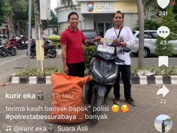 Motor dan Paketnya Ditemukan dalam Waktu Singkat, Kurir Apresiasi Polisi