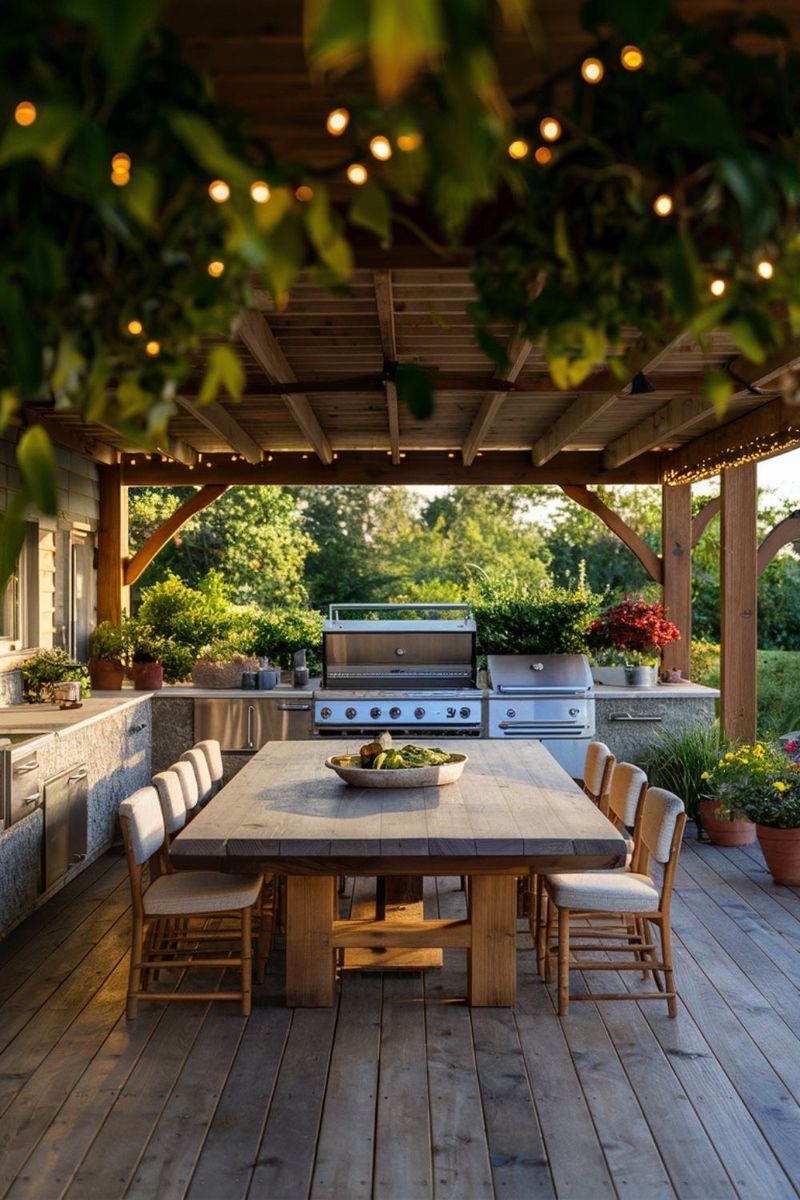 Inspirasi kanopi dapur outdoor.