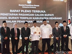 Harno-Gus Hanies Resmi Jadi Bupati dan Wabup Rembang Terpilih